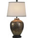 Cameron 31.5 inch 100 watt Valley Bronze and White Table Lamp Portable Light
