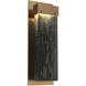 Parallel LED 5.3 inch Novel Brass Indoor Sconce Wall Light in Smoke Granite, 2700K LED