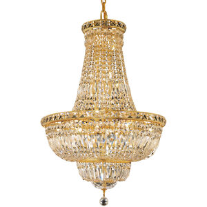 Tranquil 22 Light 22 inch Gold Dining Chandelier Ceiling Light in Royal Cut