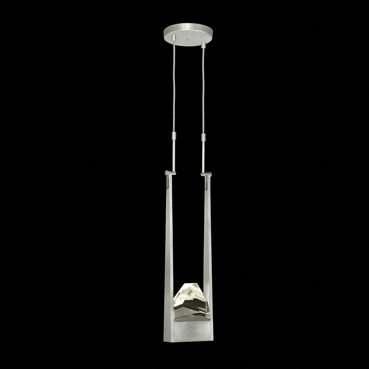 Strata 2 Light 7.5 inch Silver Pendant Ceiling Light