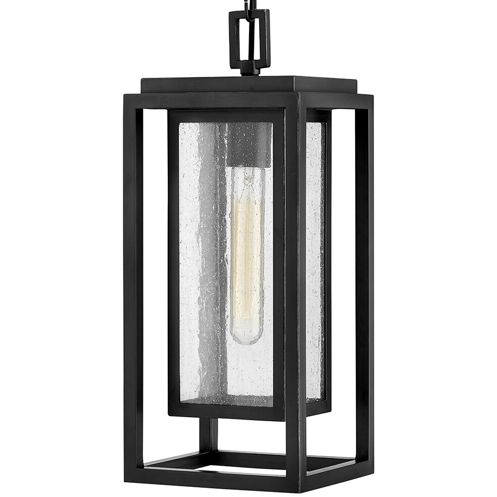 Coastal Elements Republic LED 7 inch Black Outdoor Hanging Lantern, Estate Series