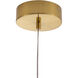 Jackie LED 6.3 inch Satin Brass Pendant Ceiling Light