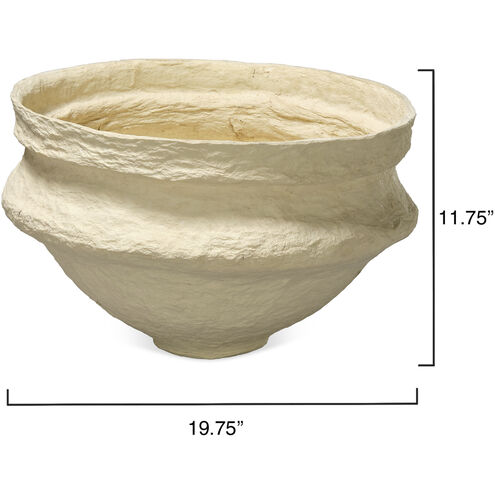 Landscape 19.75 X 11.75 inch Bowl in Cream, Large