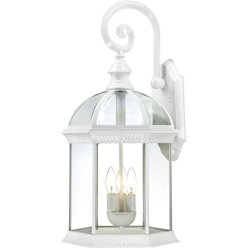 Boxwood 3 Light 26 inch White Outdoor Wall Lantern