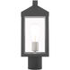 Nyack 1 Light 15 inch Scandinavian Gray Outdoor Post Top Lantern