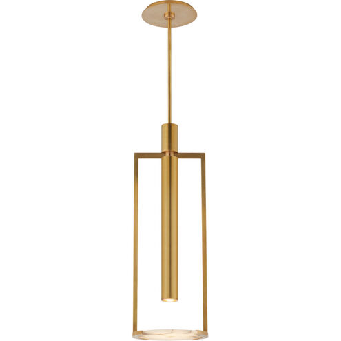 Kelly Wearstler Melange LED 10.25 inch Antique-Burnished Brass Floating Disc Pendant Ceiling Light, Medium