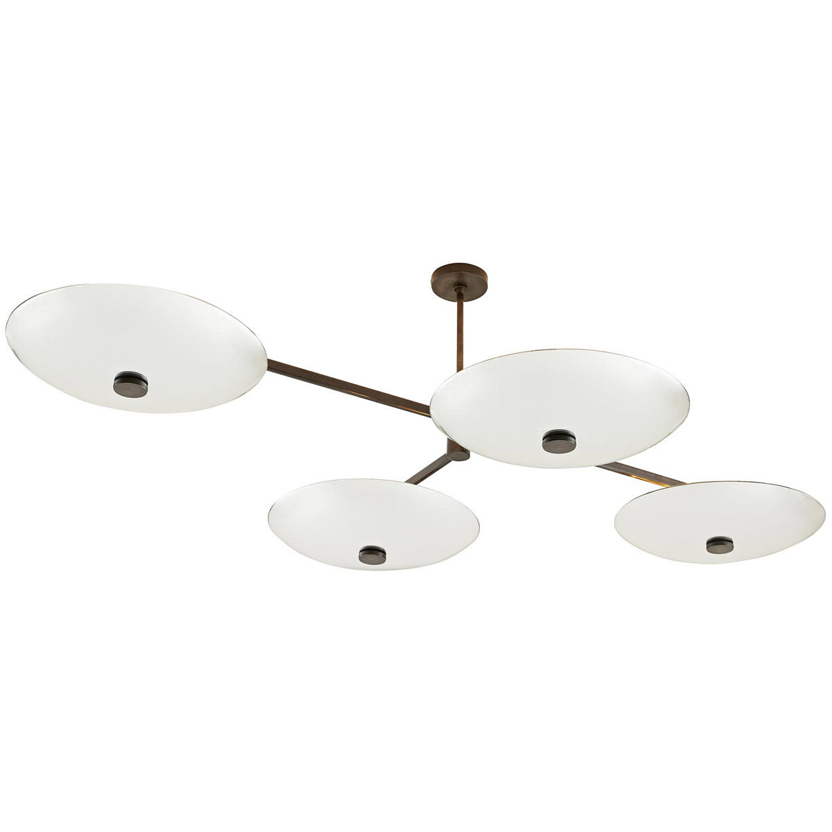 Ramsey 16 Light 75 inch Natural Iron and Antiqued Mirror Linear Chandelier Ceiling Light