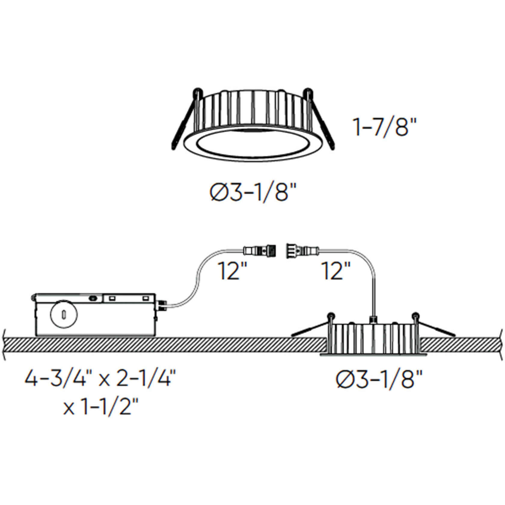 Notch White Recessed Light