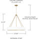 Weller 4 Light 27.5 inch Matte Brass and White Chandelier Ceiling Light