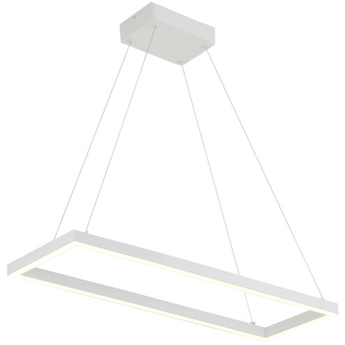 Piazza LED 5.88 inch White Pendant Ceiling Light