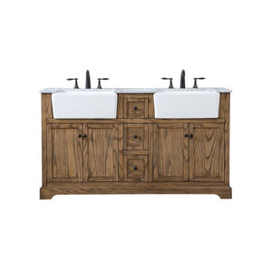 Franklin 60 X 22 X 35 inch Driftwood Bathroom Vanity Cabinet