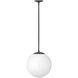 Warby 1 Light 13.5 inch Black Indoor Chandelier Ceiling Light in White