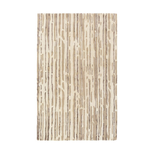 Modern Classics 63 X 39 inch Neutral and Brown Area Rug, Wool and Viscose