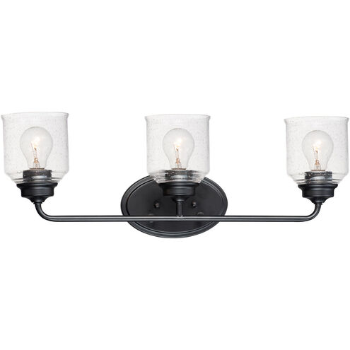 Acadia 3 Light 25 inch Black Vanity Light Wall Light