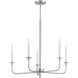 Lexington Green 5 Light 30 inch Brushed Nickel Chandelier Ceiling Light