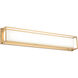 Thornstone LED 24.38 inch Aged Gold Brass Wall Sconce Wall Light