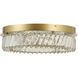 Golden Ratio 1 Light 16.5 inch Satin Gold Flush Mount Ceiling Light