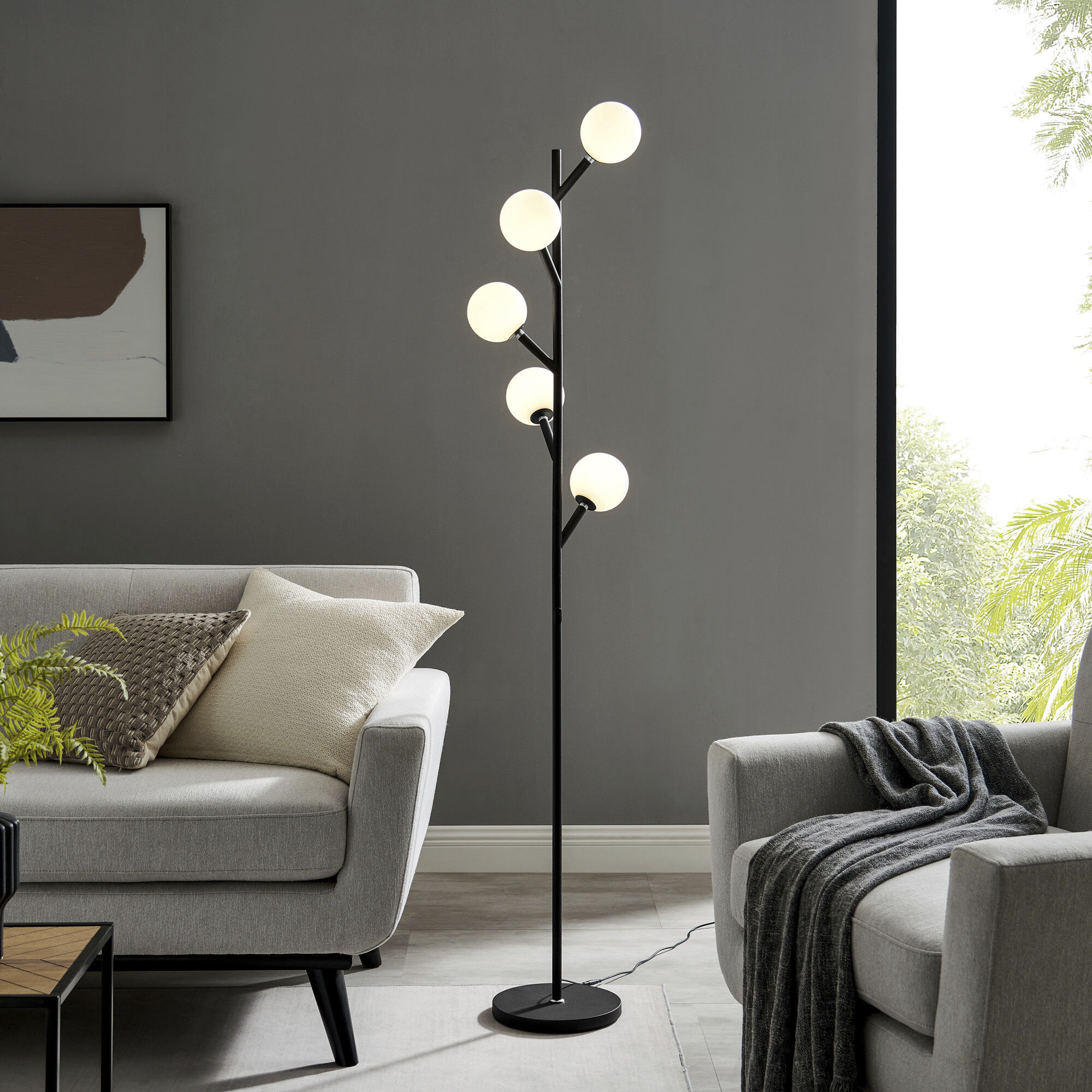 Blanca 71.5 inch 30.00 watt Black Floor Lamp Portable Light