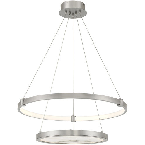 Mayer LED 28 inch Antique Nickel Chandelier Ceiling Light