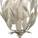 Broche Wall Sconce Wall Light in Antique Silver