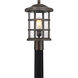 Crusade 1 Light 17 inch Palladian Bronze Outdoor Post Lantern