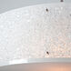 Textured Glass 4 Light 30.2 inch Burnished Bronze Chandelier Ceiling Light in Frosted Granite