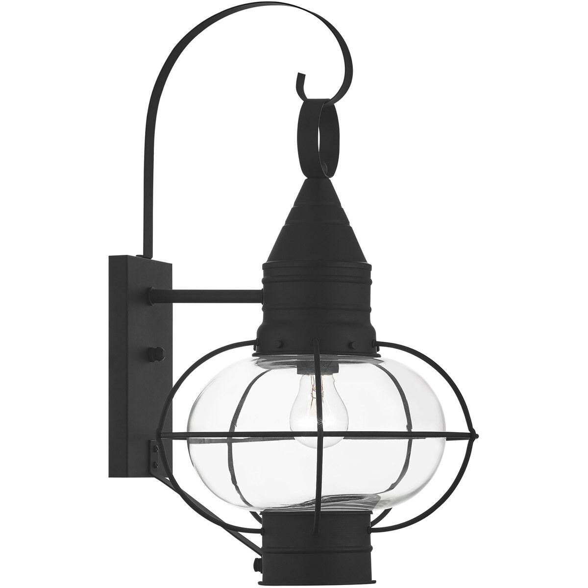 Newburyport 1 Light 21 inch Black Outdoor Wall Lantern