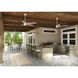 Burton 52 inch Fresh White with Light Oak Blades Outdoor Ceiling Fan