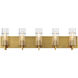 Pista LED 33.75 inch Gold Vanity Light Wall Light
