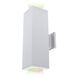 Cube Arch Sconce Wall Light in 90, Black, S-15 Degrees, S - Str Up/Down, Color Changing, 62
