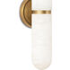 Salon LED 5 inch Natural Brass Wall Sconce Wall Light, Large