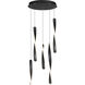 Pirouette LED 16 inch Black Multi-Light Pendant Ceiling Light