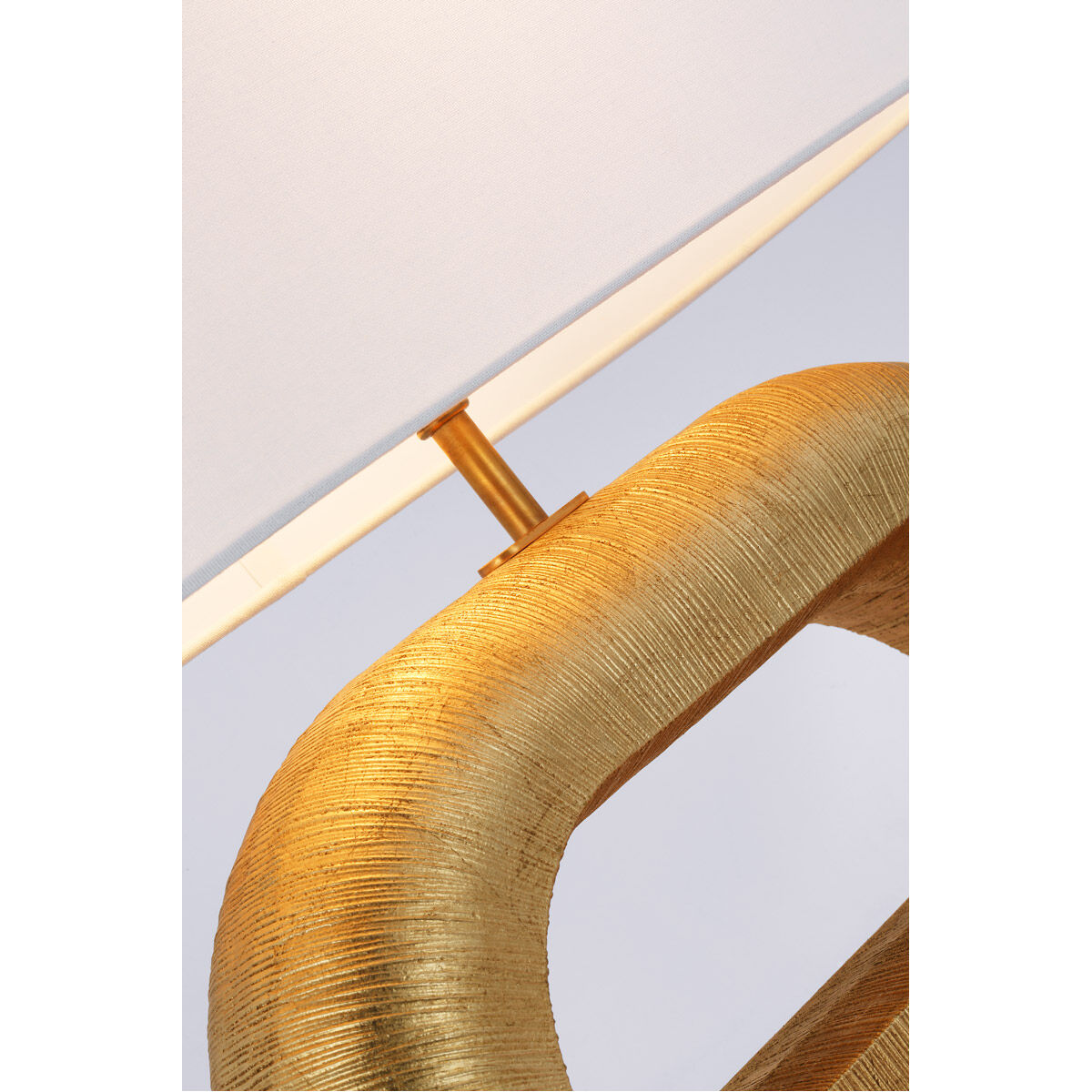 Kelly Wearstler Utopia 20 inch 15.00 watt Gild Combed Console Lamp Portable Light