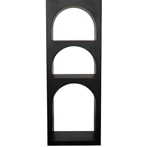 Aqueduct Matte Black Bookcase, A