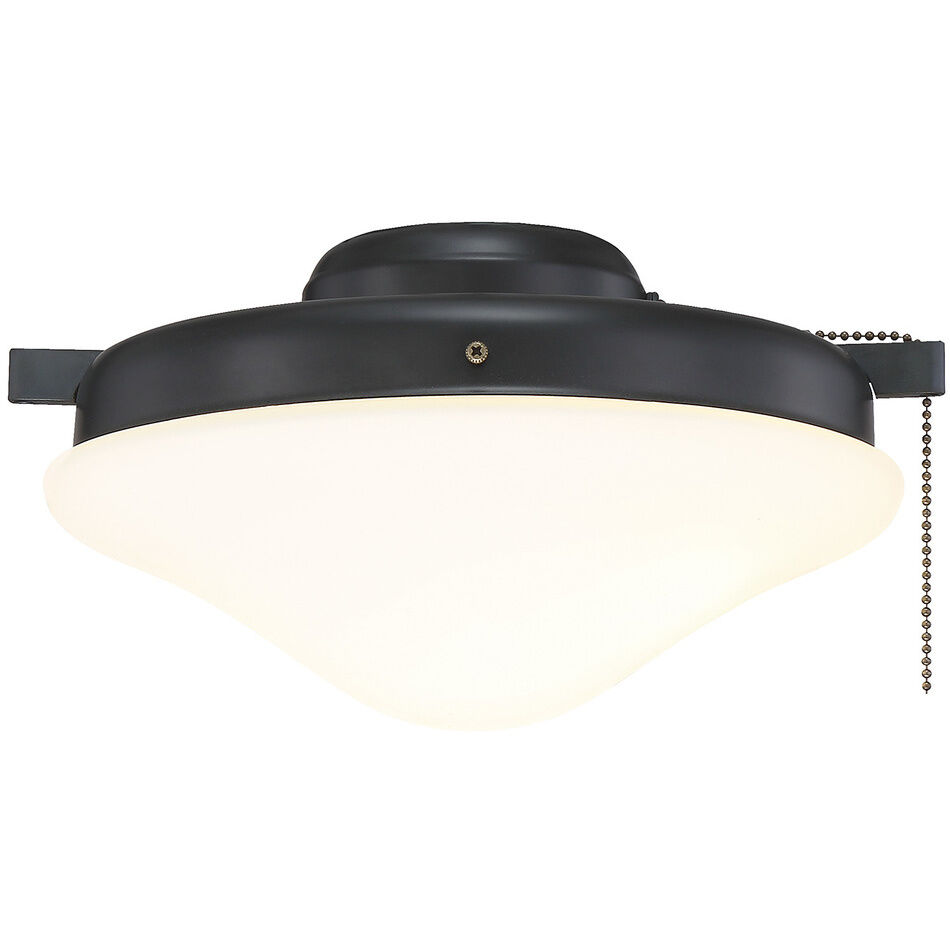 Traditional LED Matte Black Ceiling Fan Light Kit