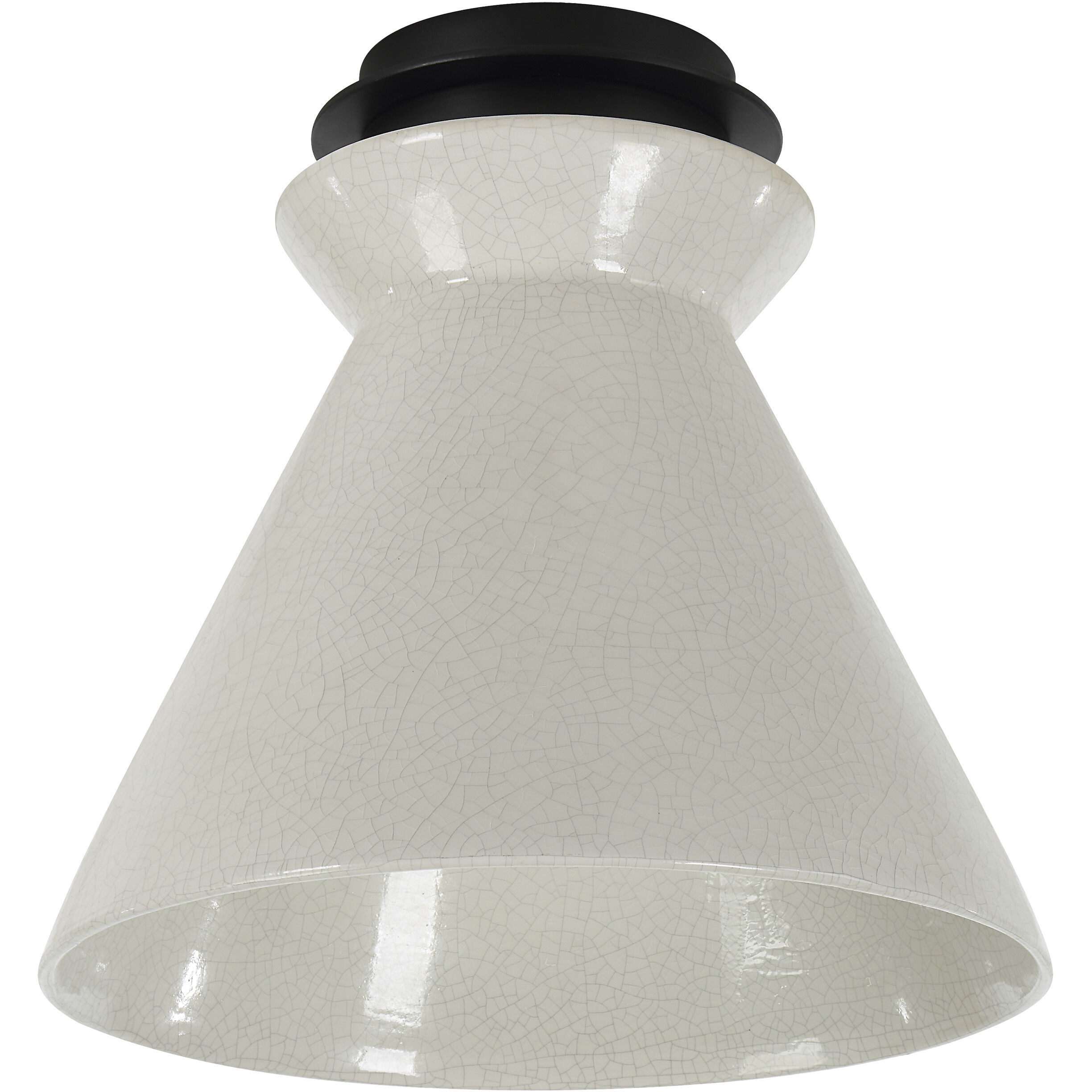 Sebastian 1 Light 12.25 inch Crackel White Flush Mount Ceiling Light