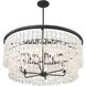 Shimmering Elegance 9 Light 36 inch Sand Coal Chandelier Ceiling Light