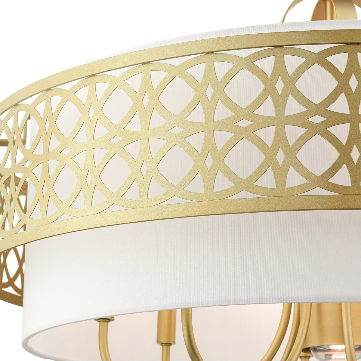 Calinda 9 Light 30 inch Soft Gold Pendant Chandelier Ceiling Light