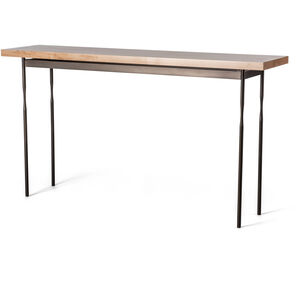 Senza 60 X 14 inch Black Console Table in Maple Natural, Wood Top