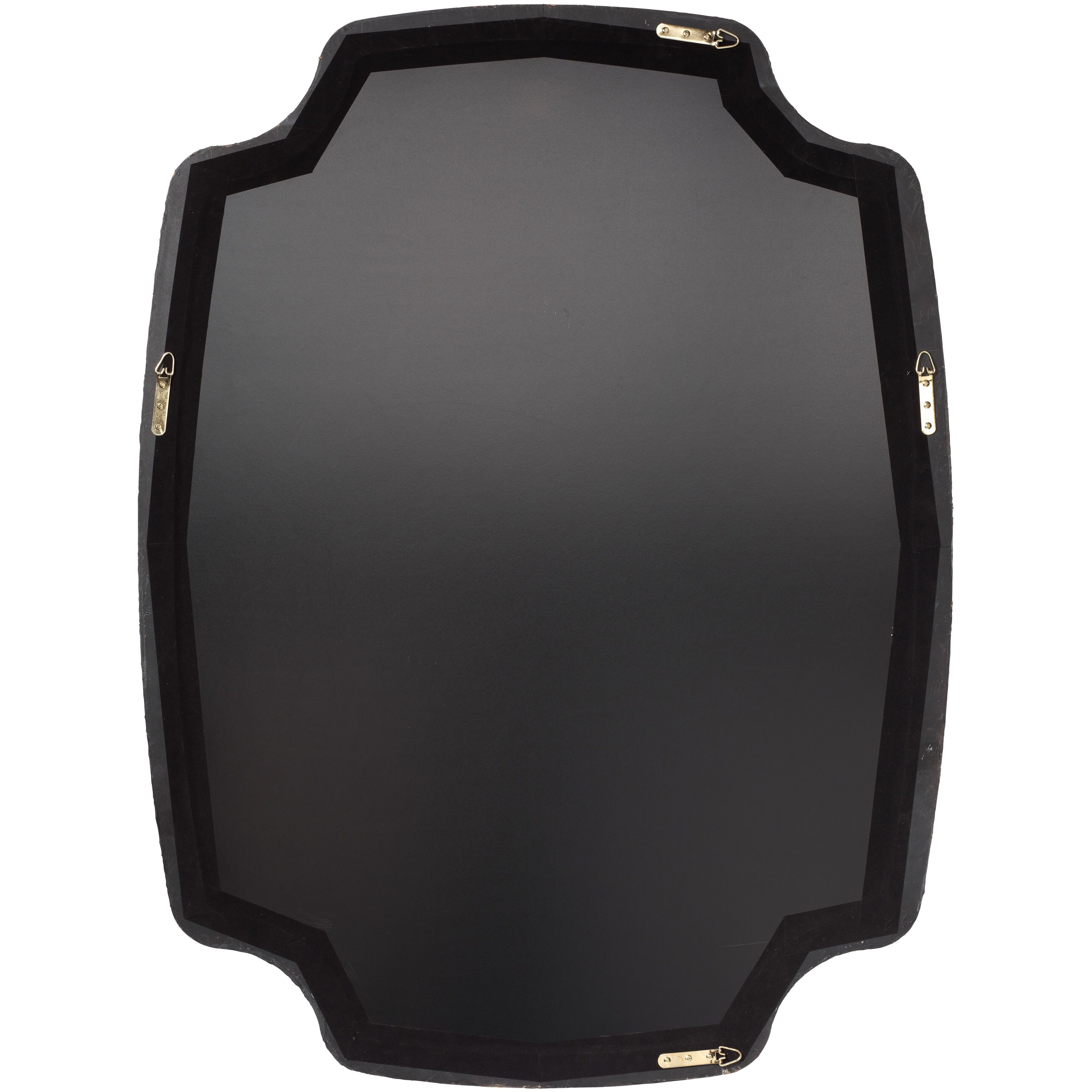 Selene 48 X 36 inch Textured Charcoal Resin Wall Mirror