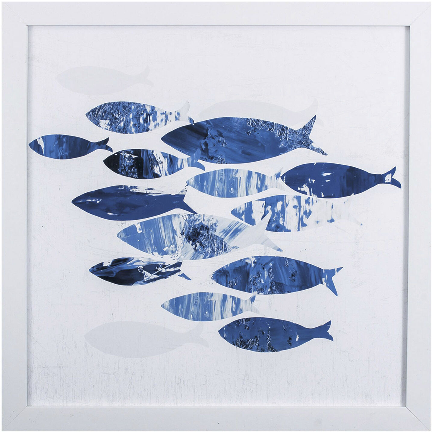 Sea Gold Blue Framed Art, Propac