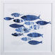 Sea Gold Blue Framed Art, Propac