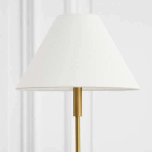 Drew & Jonathan Porteau 23 inch 9.00 watt Satin Brass Table Lamp Portable Light