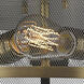 Meshsmith 3 Light 18 inch Natural Brass Flush Mount Ceiling Light in Natural Brass Steel