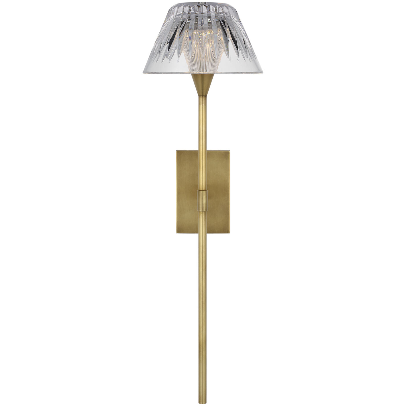 Waterford Blaze Tail Sconce Wall Light in Natural Brass