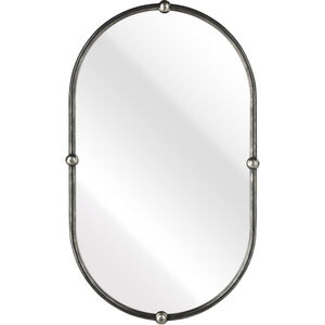 Medora 41 X 25 inch Aged Black with Clear Wall Mirror