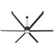Enorme 100 inch Black with Matte Black Blades Outdoor Ceiling Fan