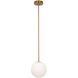 Aurelia LED 8 inch Brass Pendant Ceiling Light