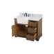 Franklin 42 X 22 X 35 inch Driftwood Bathroom Vanity Cabinet