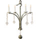 Palm Beach 4 Light Antique Platinum Pendant Ceiling Light